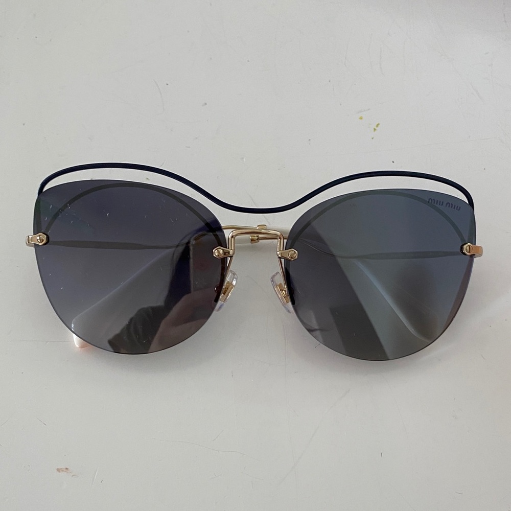 MIU MIU oversized embellished glasses